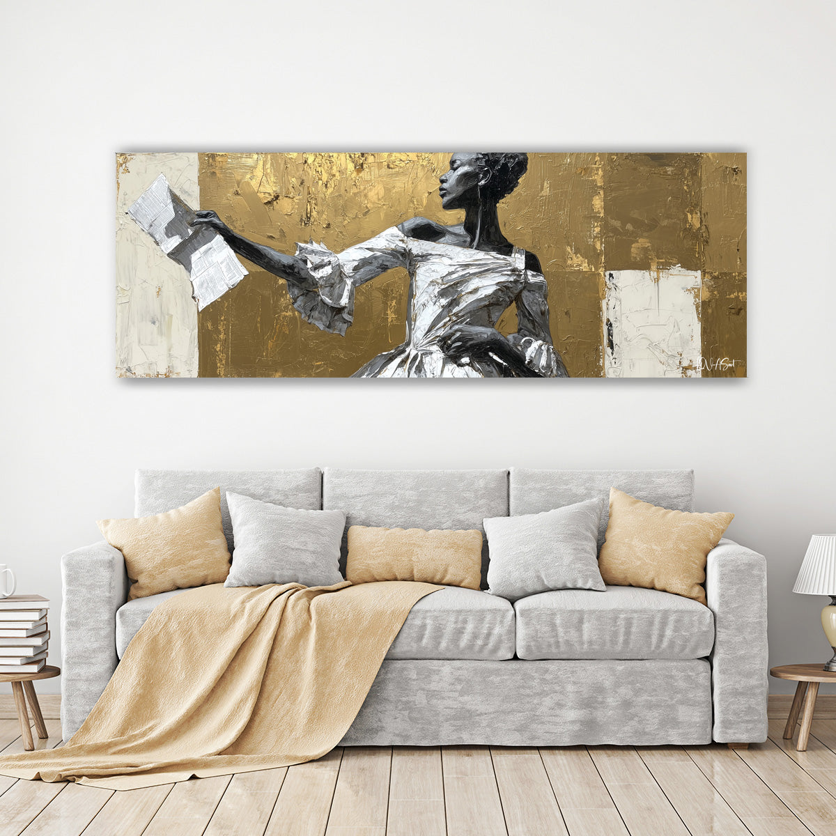 Beyaz Elbiseli Kadın