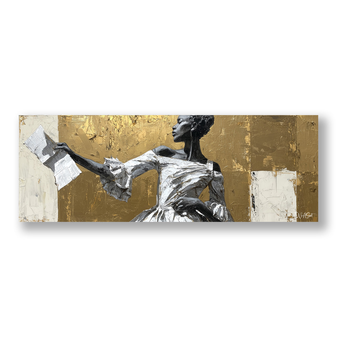 Beyaz Elbiseli Kadın