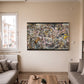 Beyaz Renk Serpintisi kanvas tablo — detay görünümü