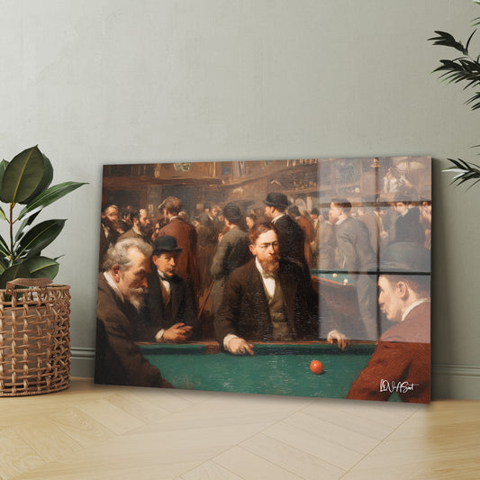 Bilardo Salonu cam tablo — iç mekân uygulama örneği