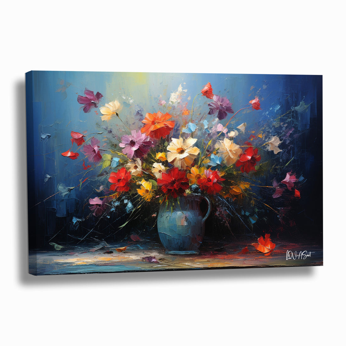 Çiçeklerin Sevinci Kanvas Tablo