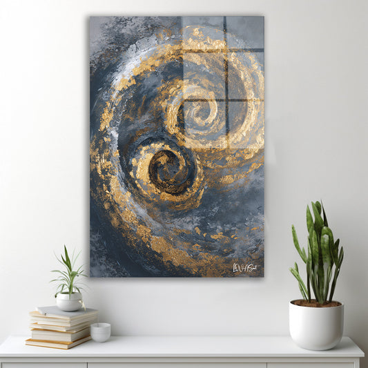 Çifte Altın Spiral cam tablo — farklı açıdan görünüm