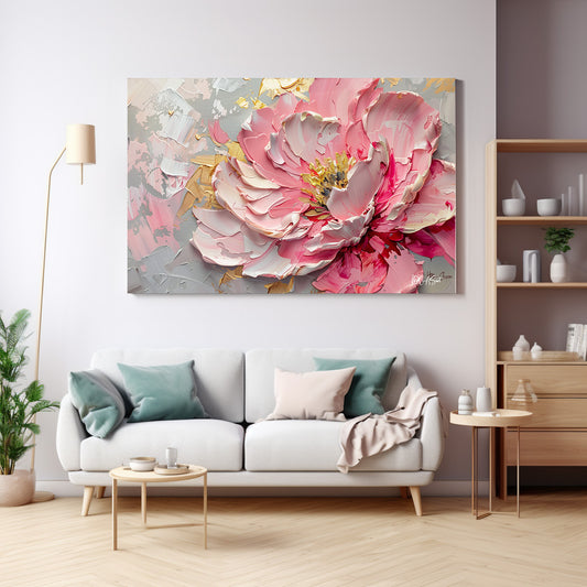 Elegant Çiçek kanvas tablo — çiçek temalı dekoratif duvar tablosu