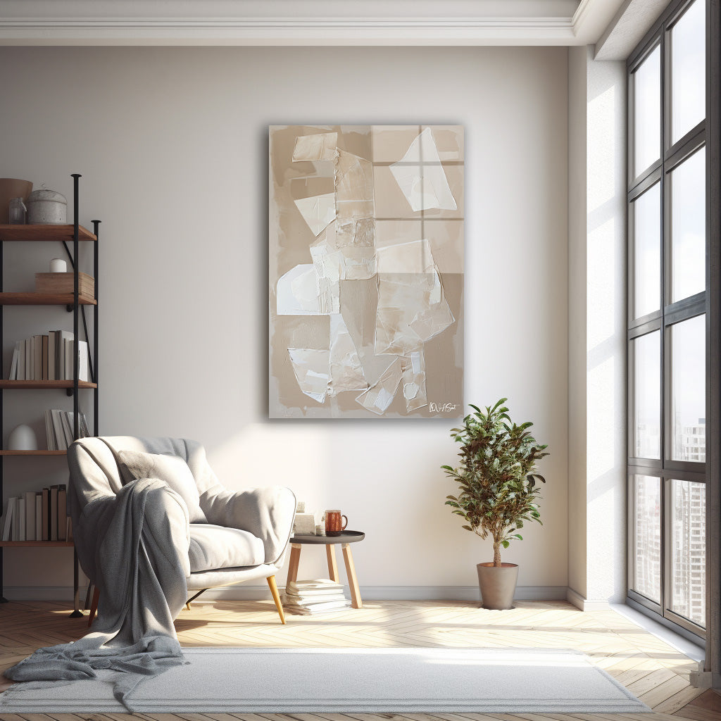 Eski Abstract cam tablo — farklı açıdan görünüm