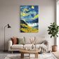 Fırtınalı Dalga kanvas tablo — duvarda dekorasyon görünümü