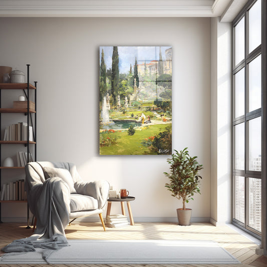 Fıskiyeli Saray Bahçesi cam tablo — farklı açıdan görünüm