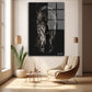 Gerçekçi cam tablo — duvarda dekorasyon görünümü