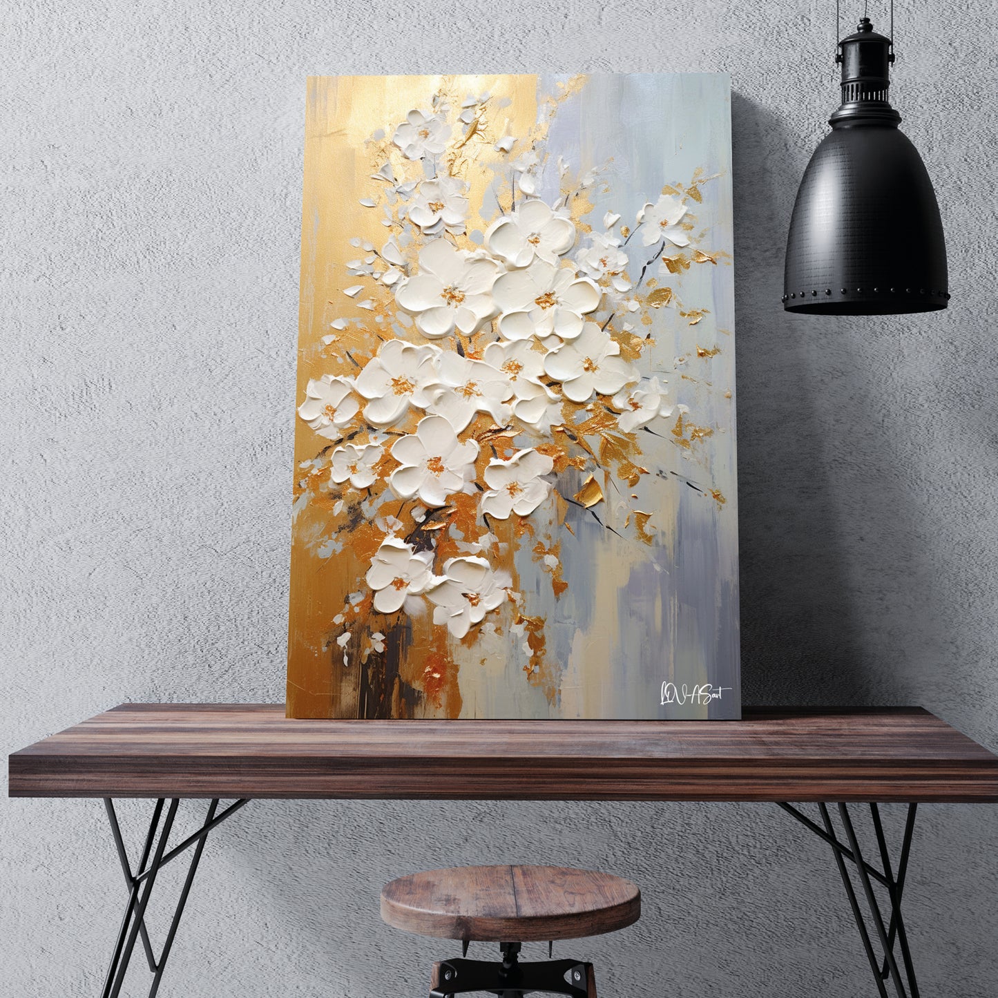 Gerçekçi Beyaz Çiçekler