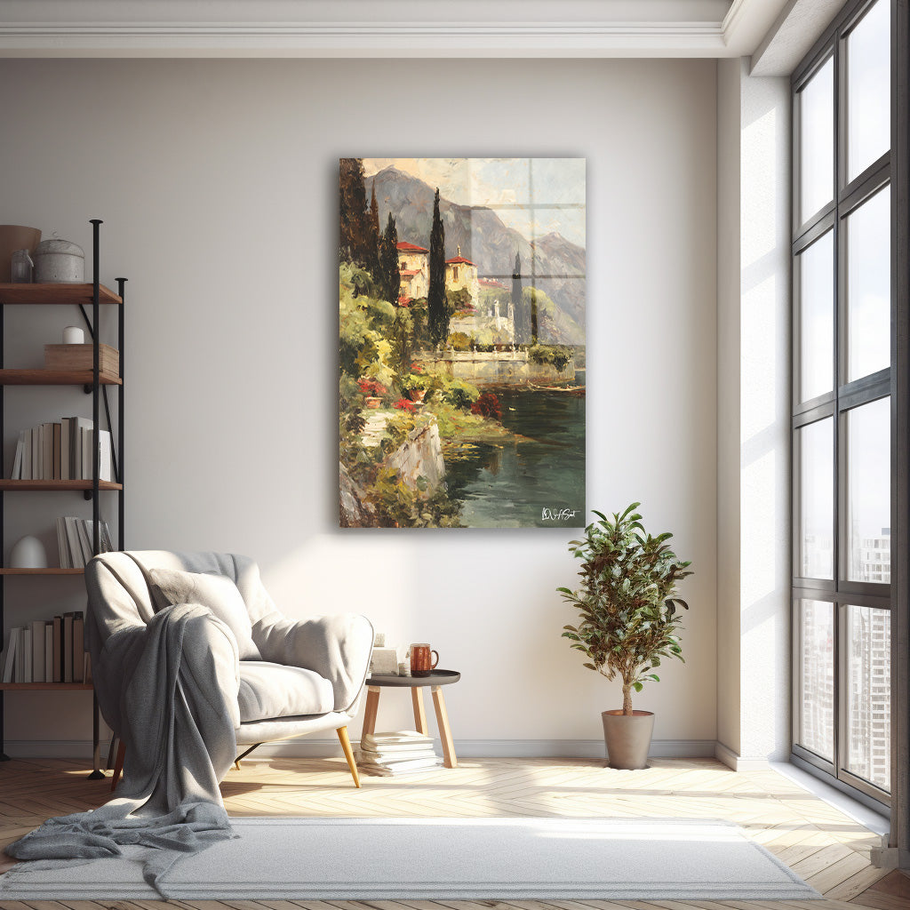 Göl Kıyısı Villa cam tablo — farklı açıdan görünüm