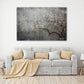 Gri Bahar Dalı kanvas tablo — iç mekân uygulama örneği