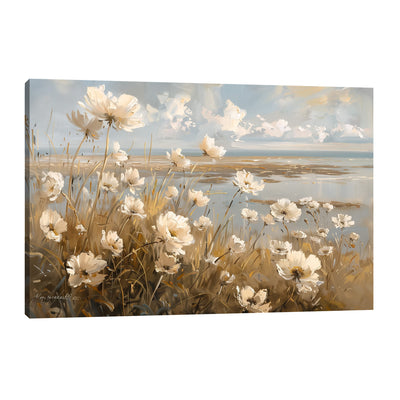 Güzel Manzaradaki Çiçekler — çiçek temalı kanvas tablo