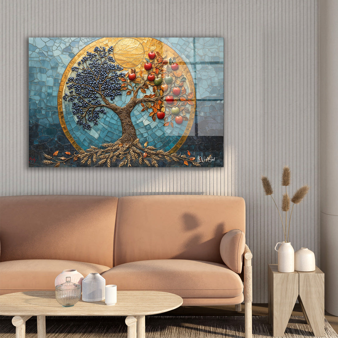 İki Çeşit Ağaç - Cam Tablo