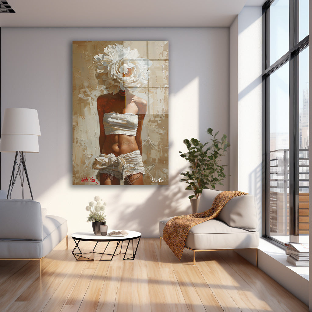 Kadın Figürü cam tablo — farklı açıdan görünüm
