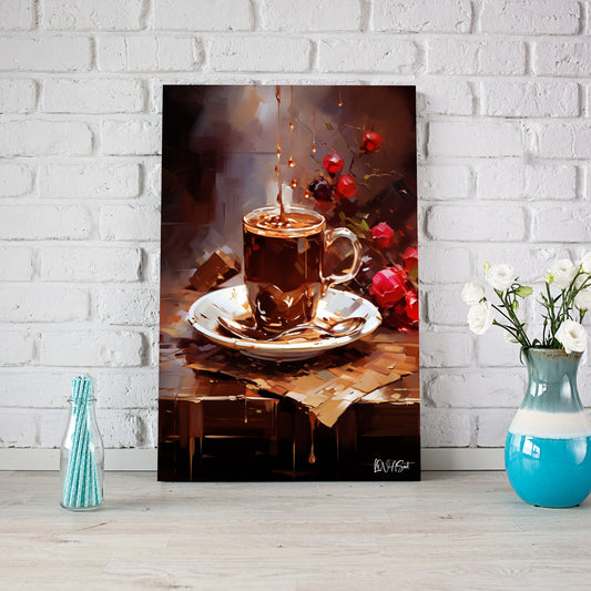 Kahve Fincanı kanvas tablo — farklı açıdan görünüm