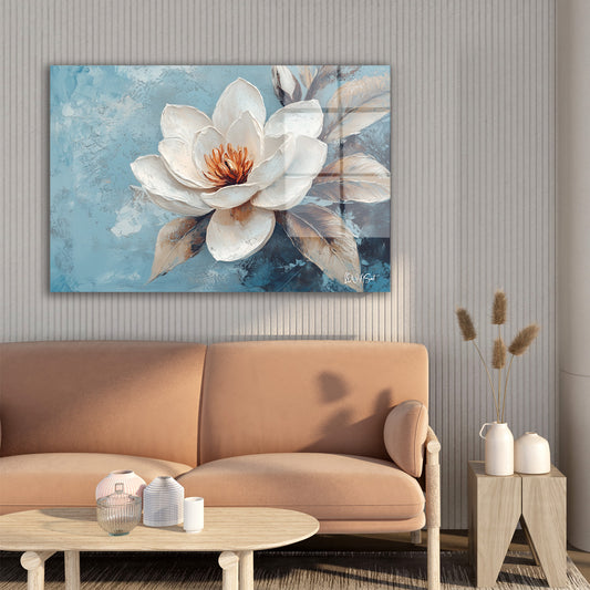 Kapali Magnolia cam tablo — farklı açıdan görünüm