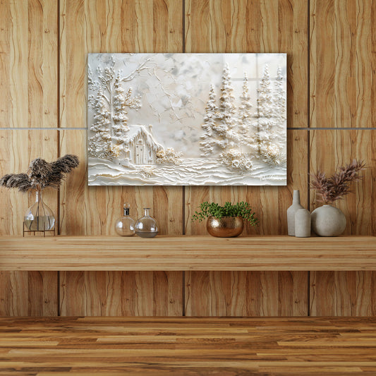 Kartpostal cam tablo — iç mekân uygulama örneği