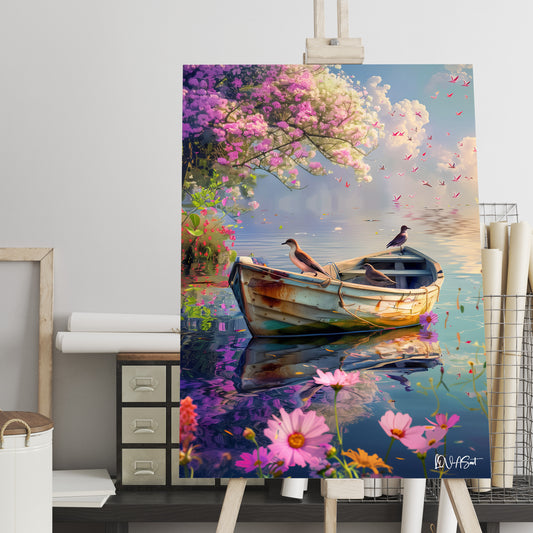 Kayık Üzerinde Kuşlar