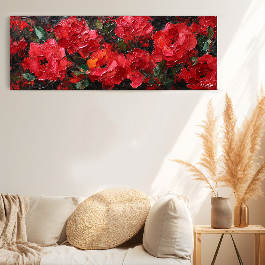 Kırmızılı Güzeller - Panoramik Tablo