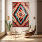 Kızıl Kilim Deseni cam tablo — farklı açıdan görünüm