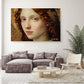 Kızıl Saçlı Portre kanvas tablo — iç mekân uygulama örneği