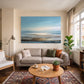 Mavi Deniz Sessizliği kanvas tablo — duvarda dekorasyon görünümü