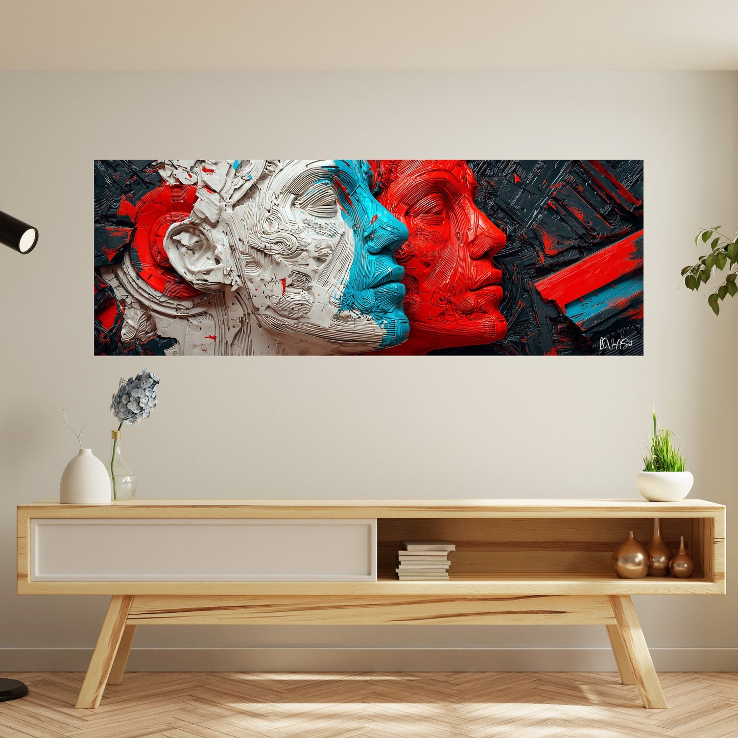 Mavi Kırmızı Yüz