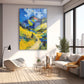 Mavi Sarı Dağlar cam tablo — farklı açıdan görünüm