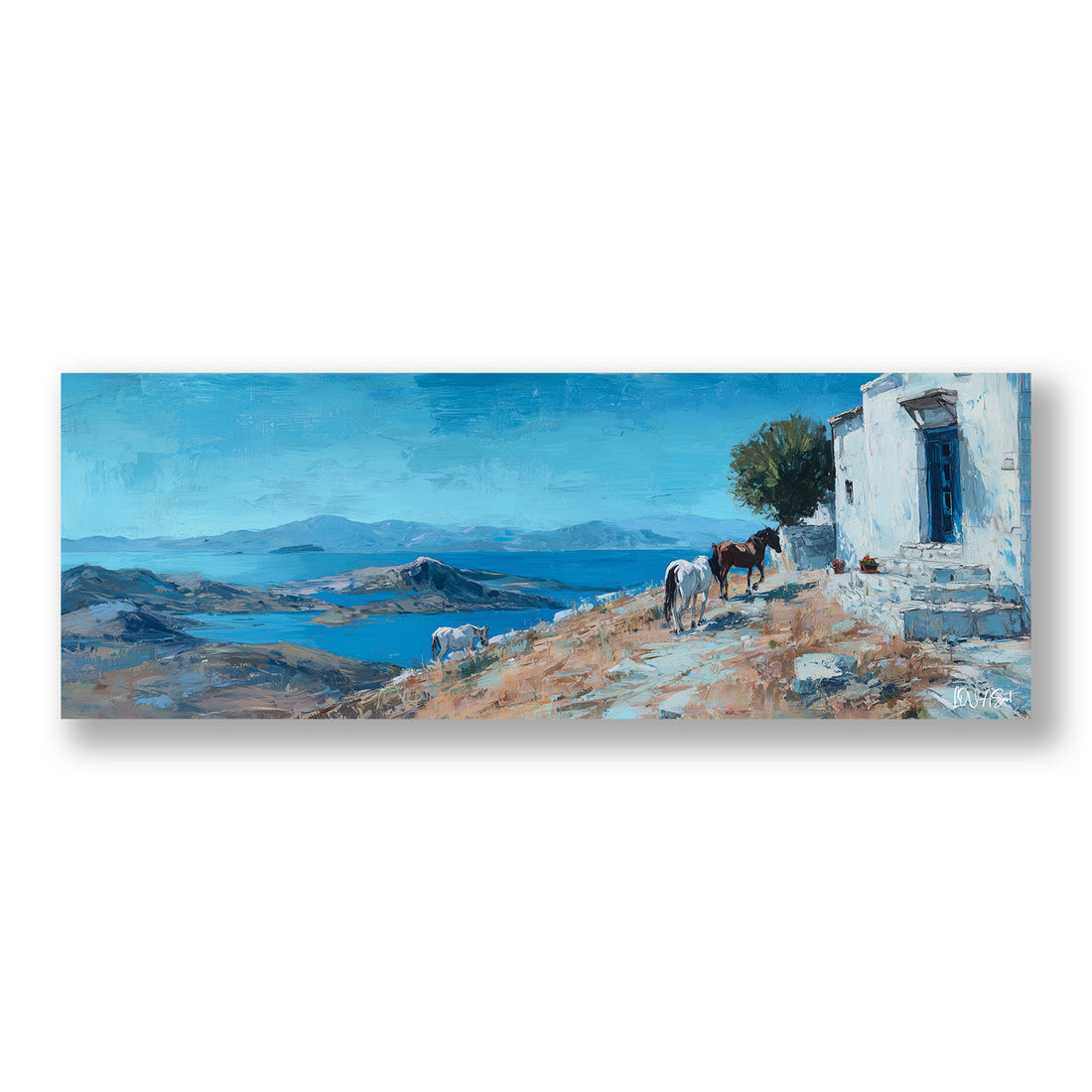 Maviler Kanvas Tablo