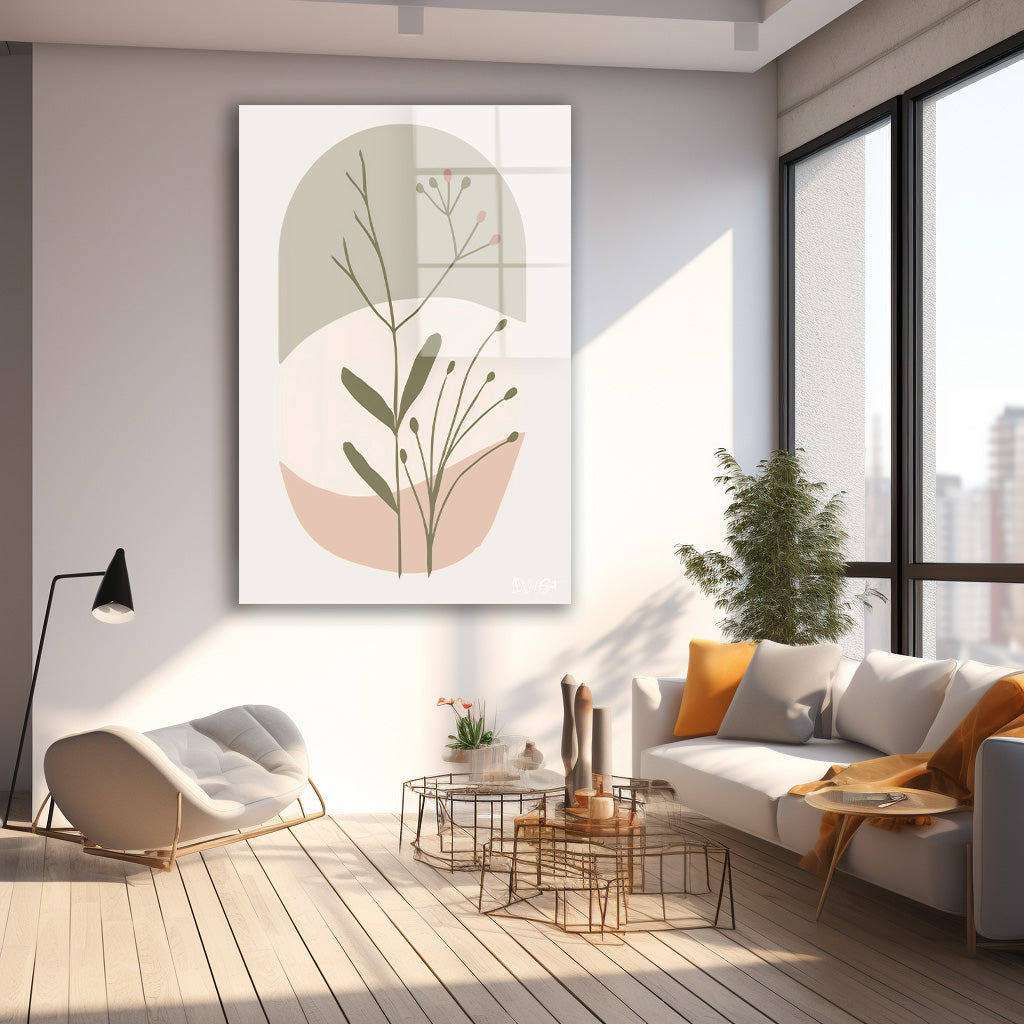 Minimal Dal cam tablo — farklı açıdan görünüm