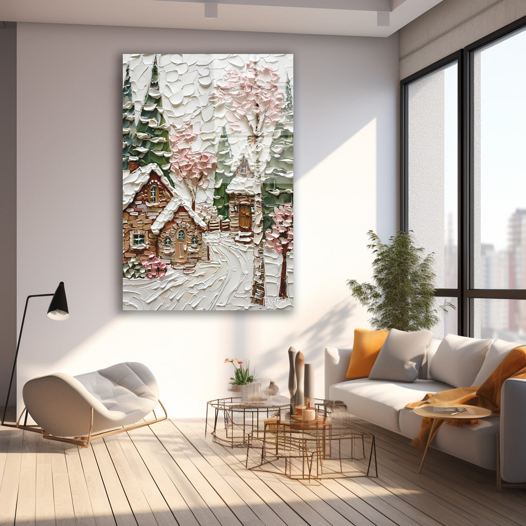 Modern Evler cam tablo — farklı açıdan görünüm