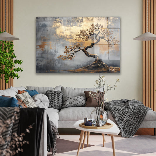 Modern Stil cam tablo — duvarda dekorasyon görünümü