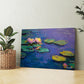Mor Nilüferler kanvas tablo — ek dekorasyon görünümü