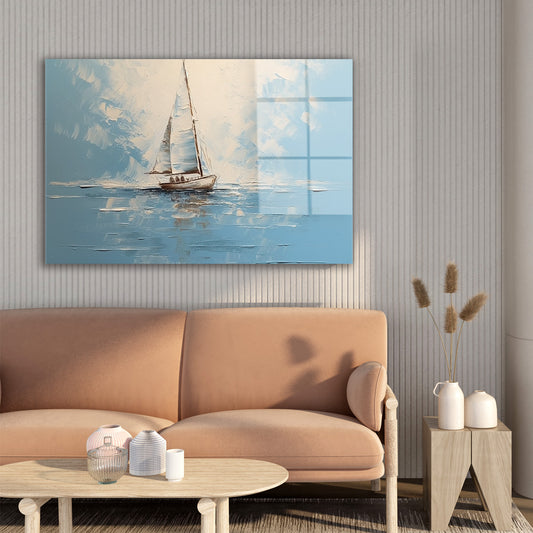 Panoramik Tekne cam tablo — farklı açıdan görünüm