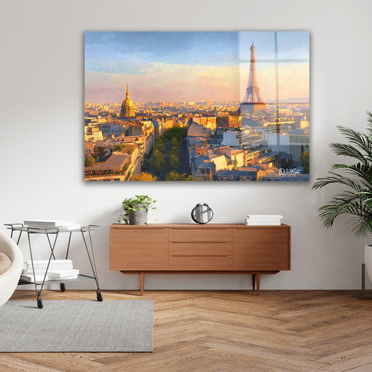 Paris Silueti 2 cam tablo — iç mekân uygulama örneği