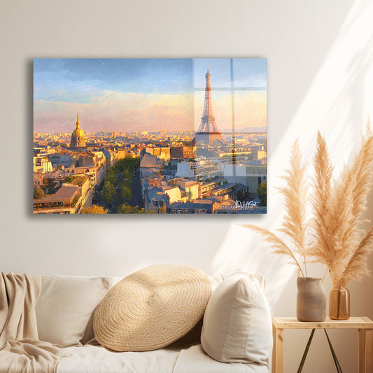 Paris Silueti 2 cam tablo — farklı açıdan görünüm