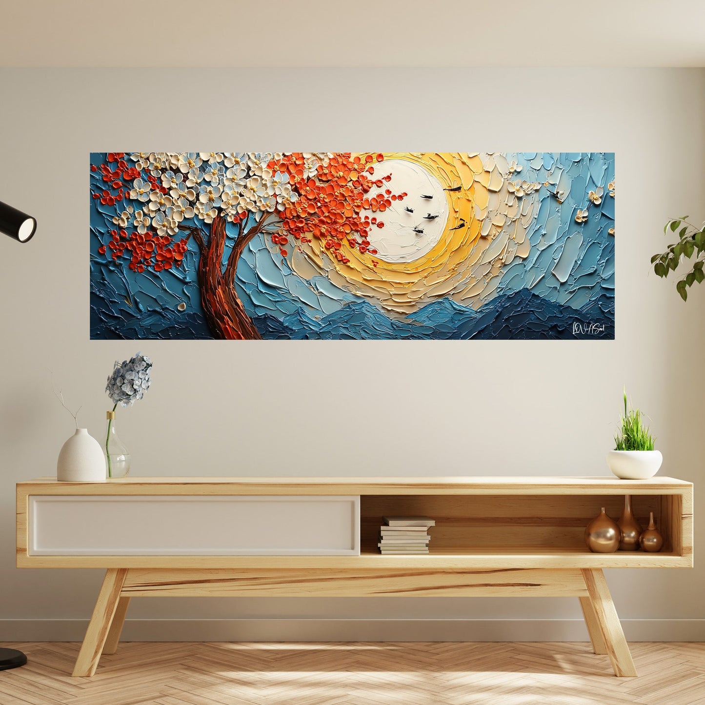 Parlayan Ağaç Ve Güneş