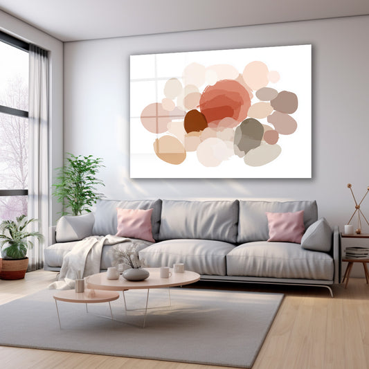 Pastel Daireler 2 cam tablo — farklı açıdan görünüm