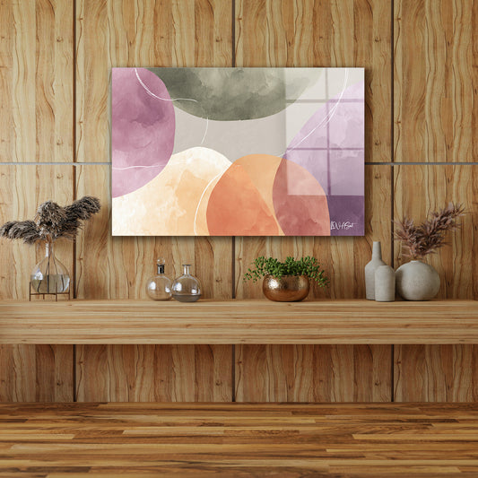 Pastel Daireler 3 cam tablo — farklı açıdan görünüm
