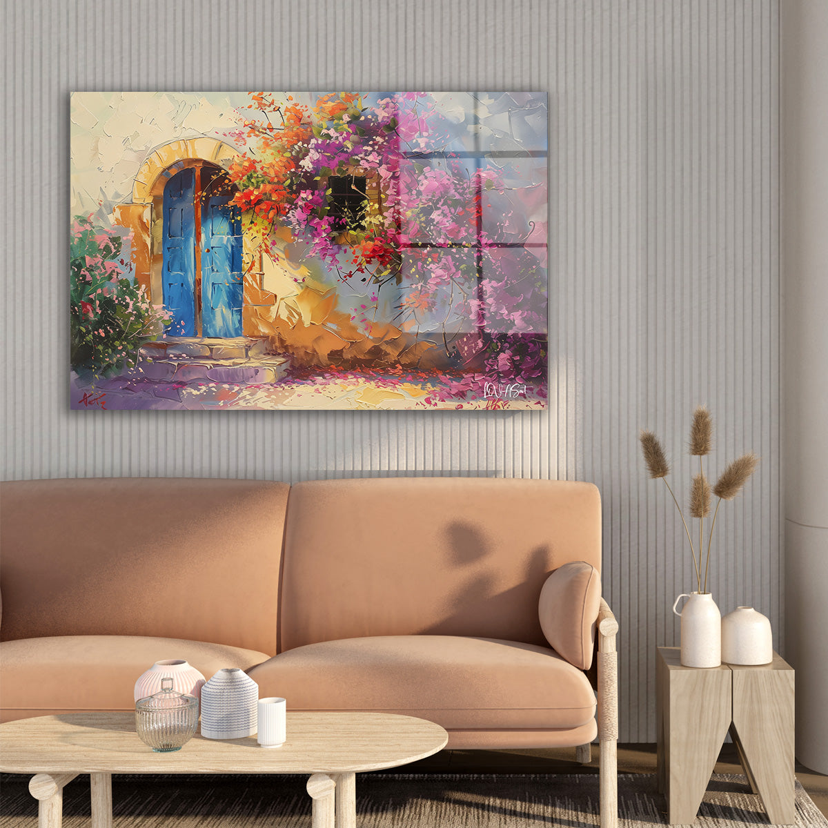Pembe Duvar cam tablo — farklı açıdan görünüm