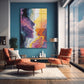 Renkli Akışkan Profil cam tablo — farklı açıdan görünüm