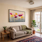 Renkli Kır Çiçekleri 4 - Kalın Metal Çerçeveli Kanvas Tablo