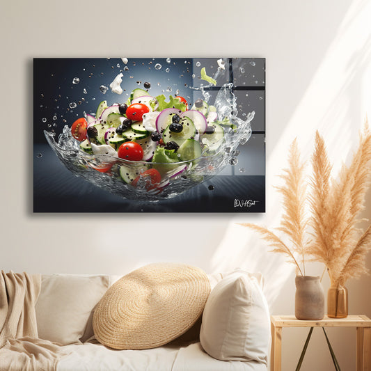 Salata Sıçraması cam tablo — farklı açıdan görünüm
