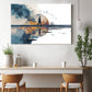 Sisli Kıyıda Yürüyen Adam kanvas tablo — duvarda dekorasyon görünümü