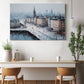 Sisli Şehir Meydanı kanvas tablo — duvarda dekorasyon görünümü