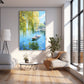 Söğüt Ağacı ve Kayık cam tablo — farklı açıdan görünüm