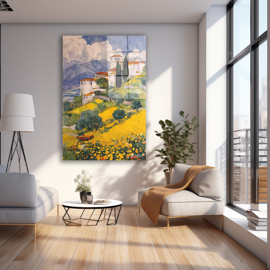 Tepedeki Villa cam tablo — farklı açıdan görünüm