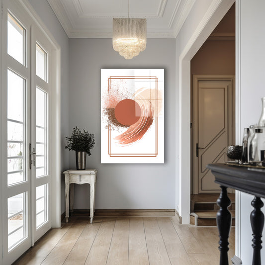 Terrakota Daire cam tablo — iç mekân uygulama örneği