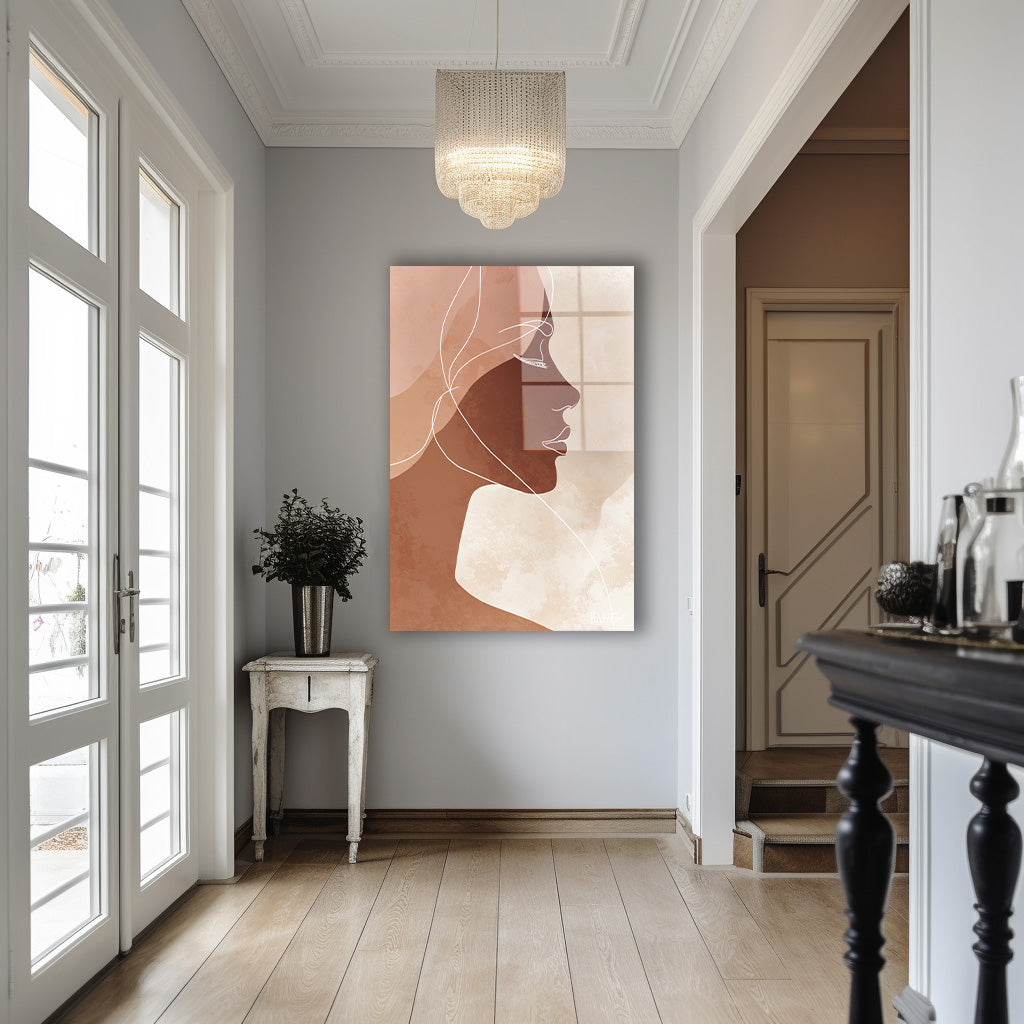 Terrakota Profil cam tablo — iç mekân uygulama örneği