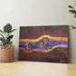 Toprak Tonlu Şerit kanvas tablo — farklı açıdan görünüm