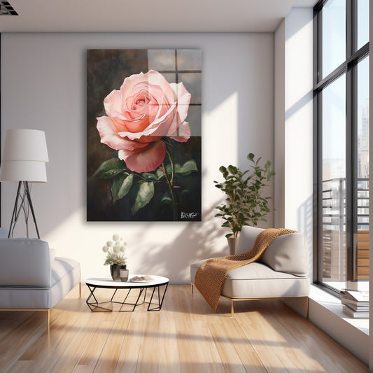 Toz Pembe cam tablo — farklı açıdan görünüm